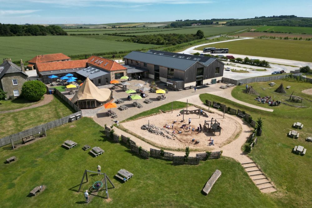 Drone shot of William's Den adventure play site