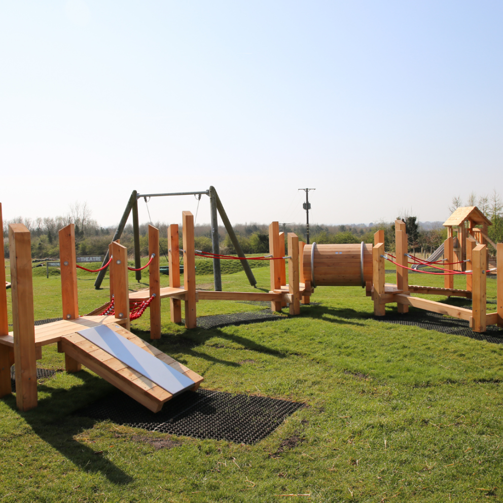 bridge and balance climbing frame