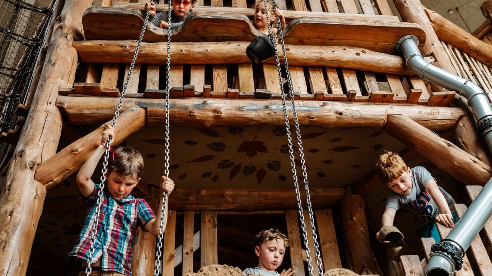 Kids playing at Williams Den