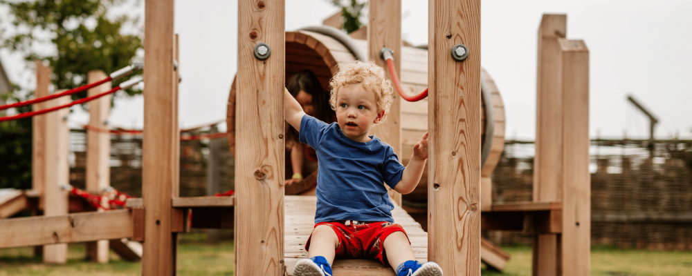 Toddlers enjoying a fun and relaxed play day at William’s Den in Yorkshire