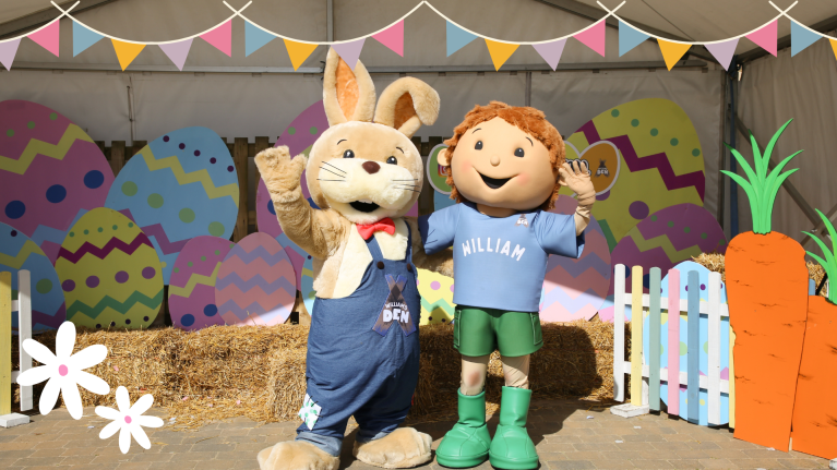 William and Easter Bunny