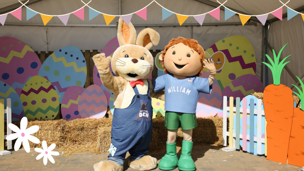 William and Easter Bunny