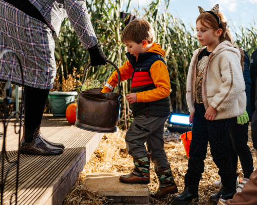 Yorkshire family Halloween event featuring a mystery adventure down Trick or Treat Street, spooky characters, interactive Halloween experiences, and family activities.