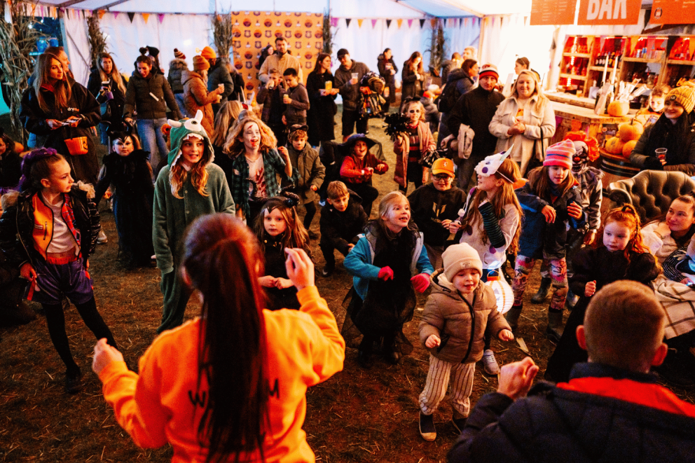 Yorkshire family Halloween event featuring a mystery adventure down Trick or Treat Street, spooky characters, interactive Halloween experiences, and family activities.